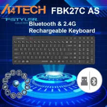 کیبورد بدون‌صدا ای فورتک مدل FBK27C AS