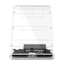 باکس تبدیل SATA به USB 3.0 هارددیسک 2.5 اینچ مدل شیشه‌ای