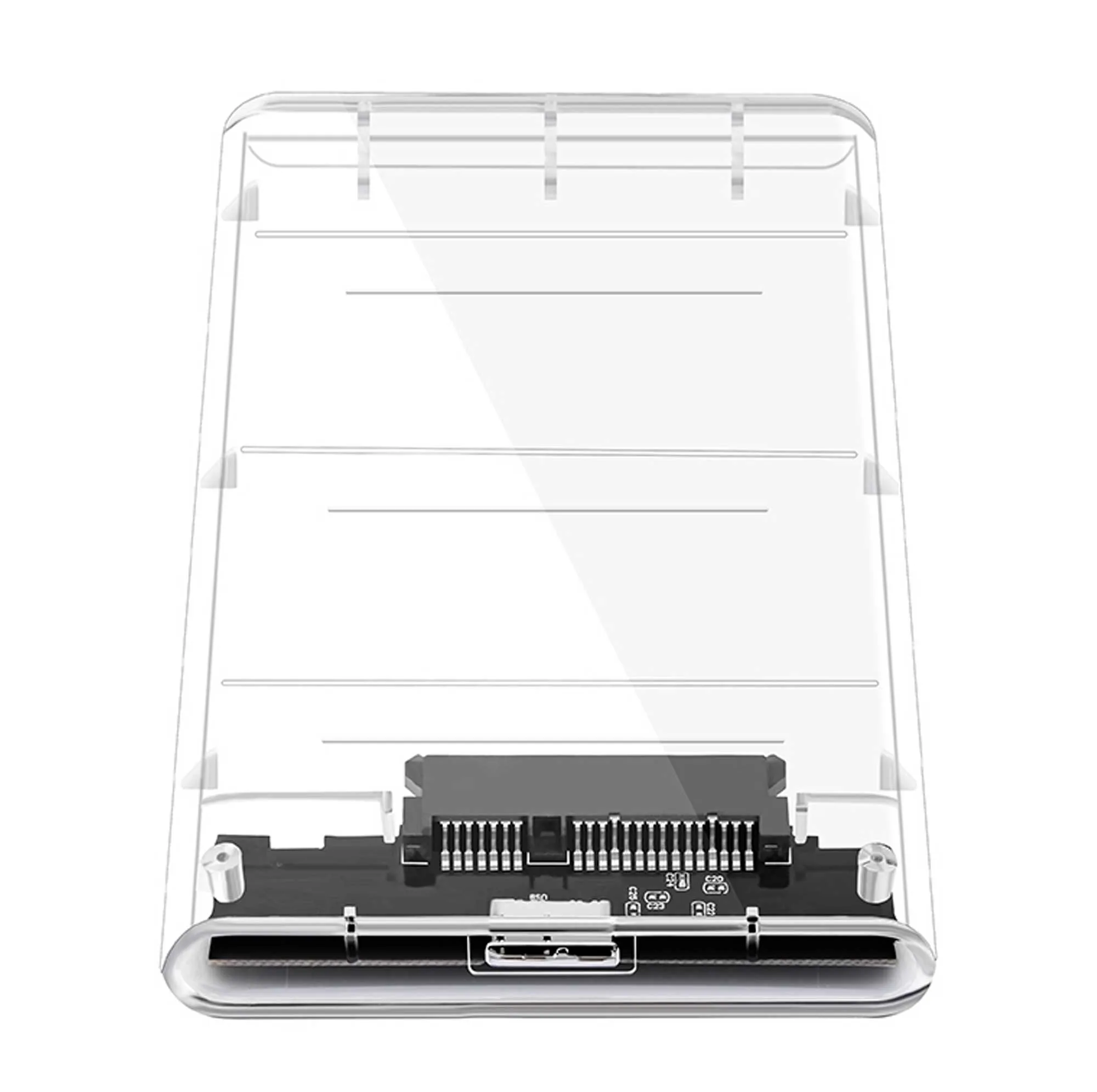 باکس تبدیل SATA به USB 3.0 هارددیسک 2.5 اینچ مدل شیشهای
