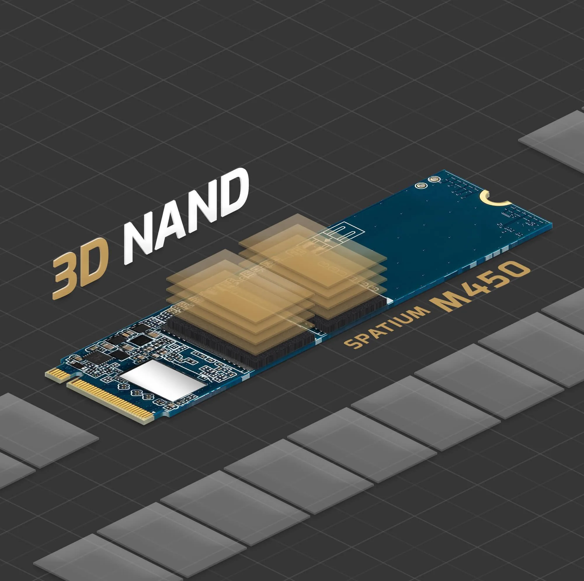 اس اس دی اینترنال PCIe Gen4 x4 ام اس آی مدل SPATIUM M450 ظرفیت 500 گیگابایت