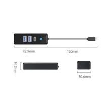 هاب 3 پورت USB-C اوریکو مدل PWC2U-C3
