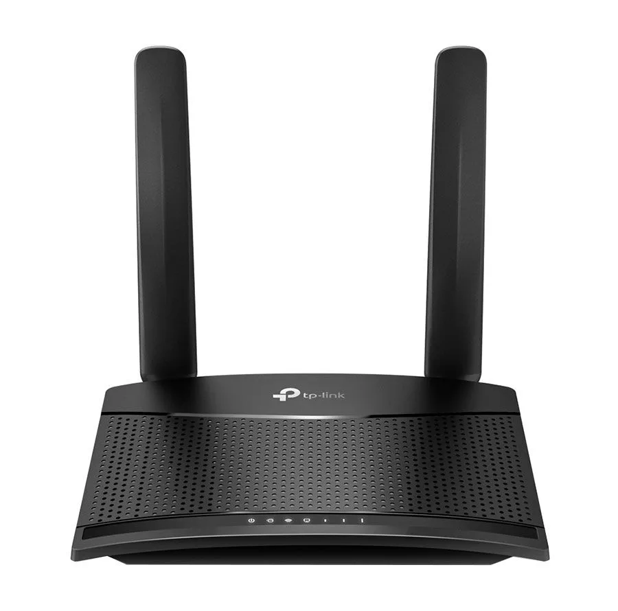 مودم 3G/4G خانگی تی پی-لینک مدل MR100 با قابلیت اتصال سیمکارت، پشتیبانی از 32 کاربر همزمان، سرعت دانلود 300 مگابیت و آپلود 150 مگابیت بر ثانیه، فرکانس 2.4 گیگاهرتز، امنیت پیشرفته و کنترل والدین