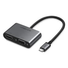 مبدل usb-C به VGA/HDMI یوگرین مدل CM162-50505