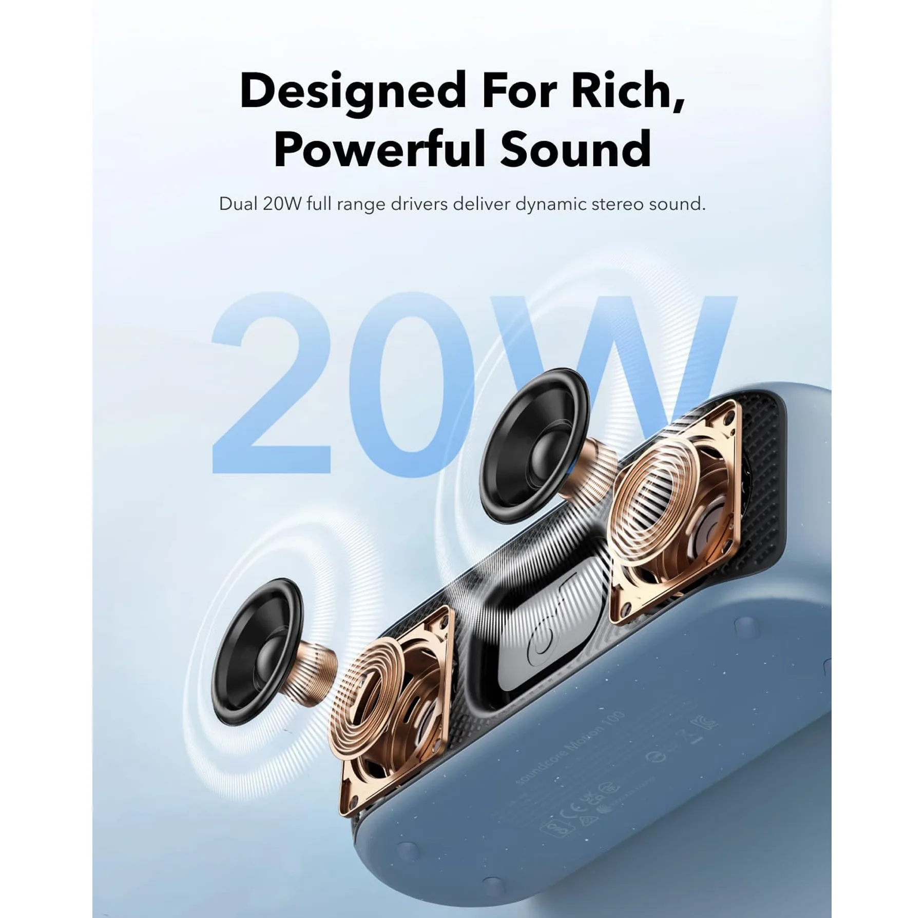 اسپیکر بلوتوثی قابل حمل انکر مدل  Soundcore Motion 100 A3133