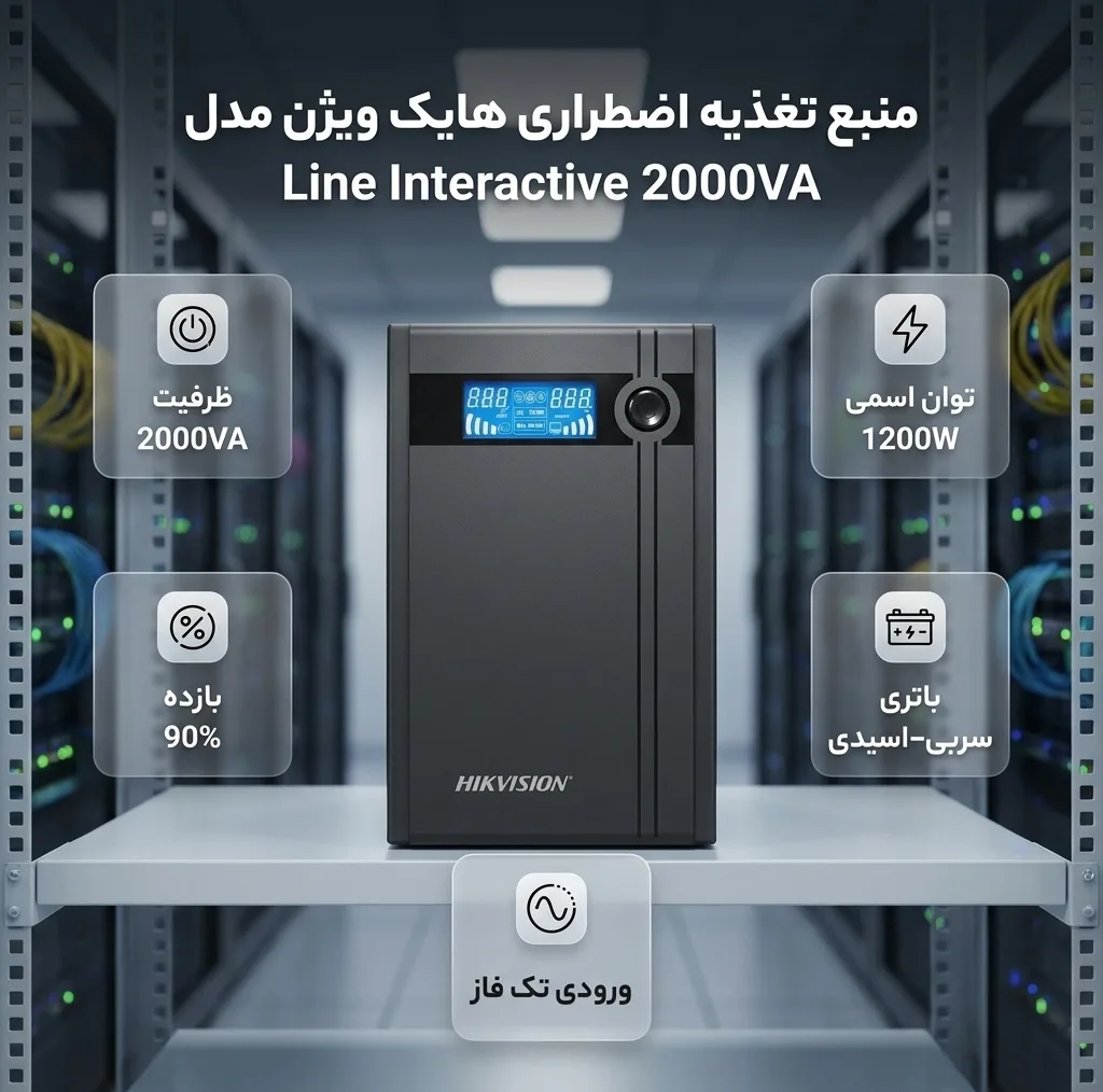 یو پی اس هایک ویژن مدل لاین اینتراکتیو ظرفیت 2000 ولت آمپر