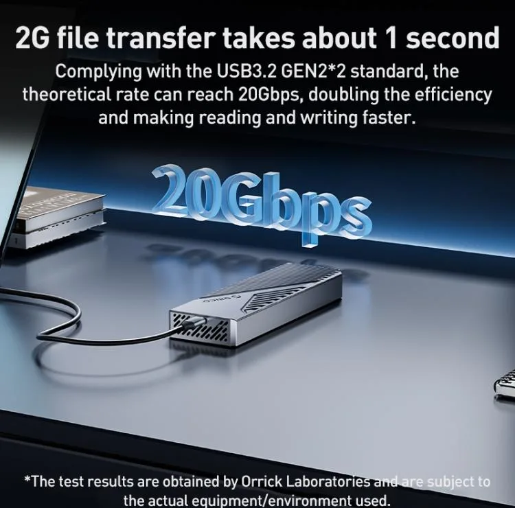 قاب SSD M.2 NVMe 20Gbps اوریکو مدل CNM2-G20