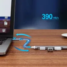هاب 4 پورت USB-C هارمن مدل OKAYES 4IN1 TYPE-C