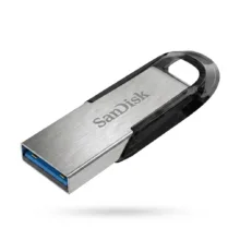 فلش مموری سن‌دیسک مدل CZ73 ظرفیت 128 گیگابایت با بدنه فلزی، رابط USB 3.0 و سرعت انتقال 150 مگابایت بر ثانیه، سازگار با کامپیوتر، لپ‌تاپ، گوشی و تلویزیون