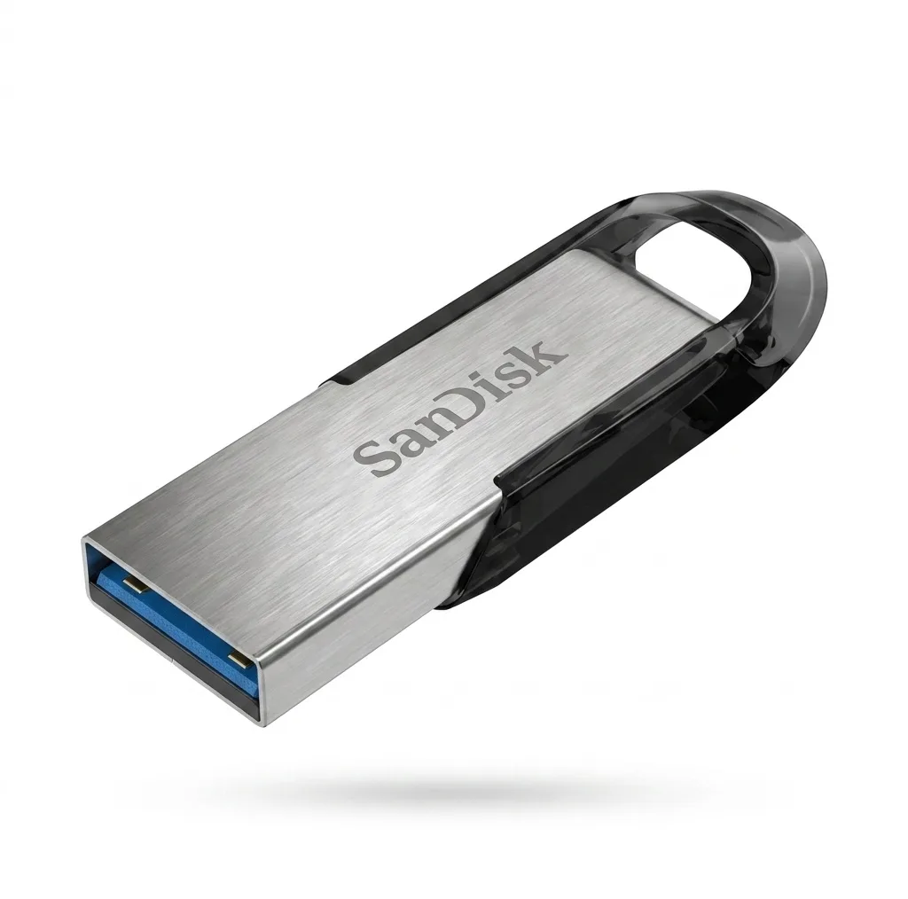 فلش مموری سن‌دیسک مدل CZ73 ظرفیت 128 گیگابایت با بدنه فلزی، رابط USB 3.0 و سرعت انتقال 150 مگابایت بر ثانیه، سازگار با کامپیوتر، لپ‌تاپ، گوشی و تلویزیون