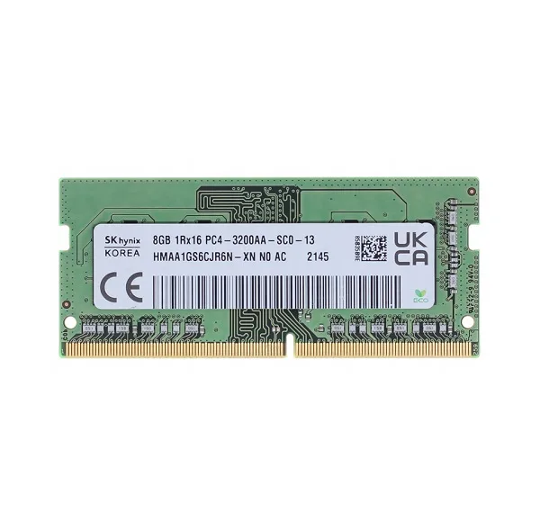 رم لپ تاپ DDR4 تک کاناله 3200 مگاهرتز CL22 اس کی هاینیکس مدل PC4-3200AA ظرفیت 8 گیگابایت