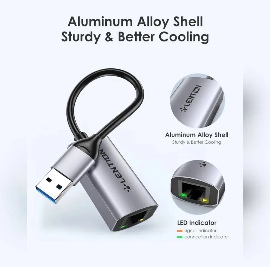 مبدل USB به RJ45 لنشن مدل HU604