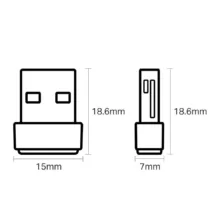 کارت شبکه بی سیم USB تی پی-لینک مدل Archer T2U Nano