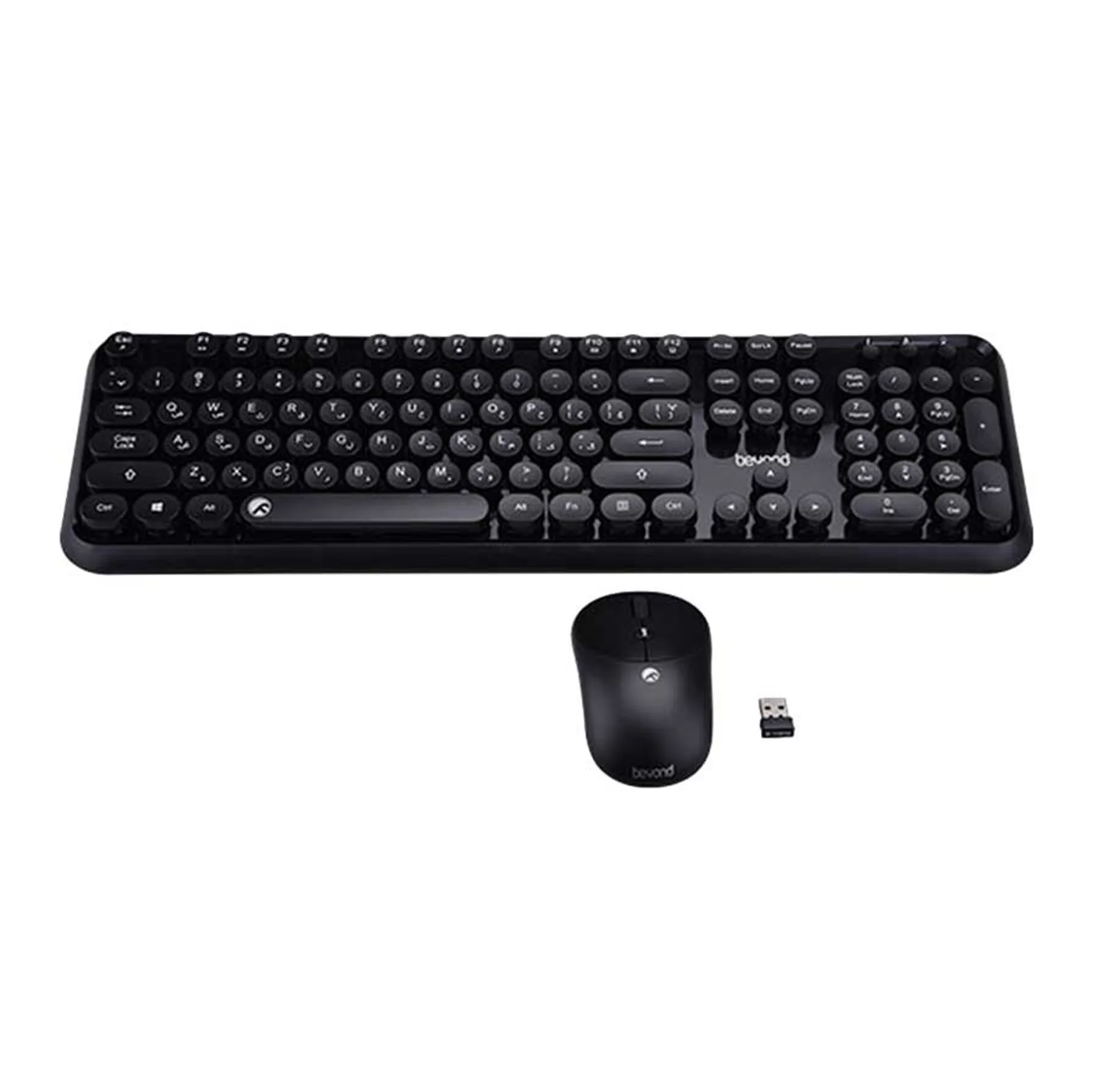 کیبورد و ماوس بی سیم بیاند مدل BMK-8101RF، سوییچ ممبران، Full-Size