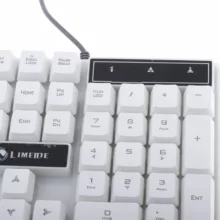 کیبورد و ماوس گیمینگ لایماید مدل GTX300-PINK VERSION، سوییچ ممبران، Full-Size، نورپردازی LED RGB