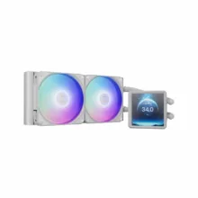 سیستم خنک‌کننده آبی گیم دیاس مدل AURA GL240 LCD WH