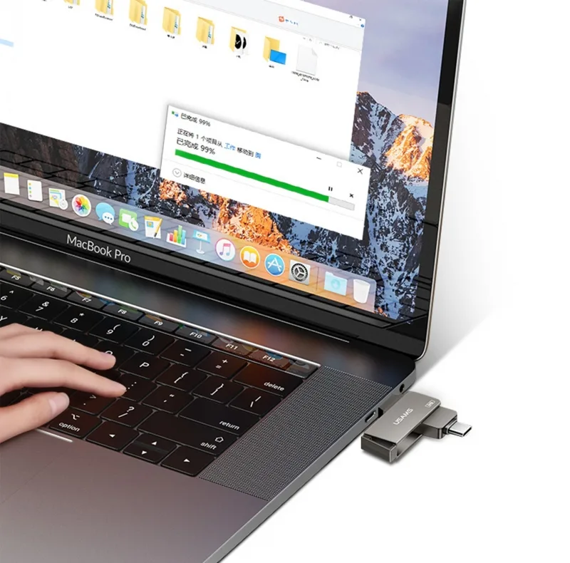 فلش مموری یوسمز مدل Typec-Usb3-High Speed-ZB200 ظرفیت 64 گیگابایت