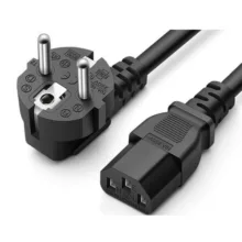 کابل برق سه پین منبع تغذیه کامپیوتر زبیون مدل POWER CORD طول 1.4 متر
