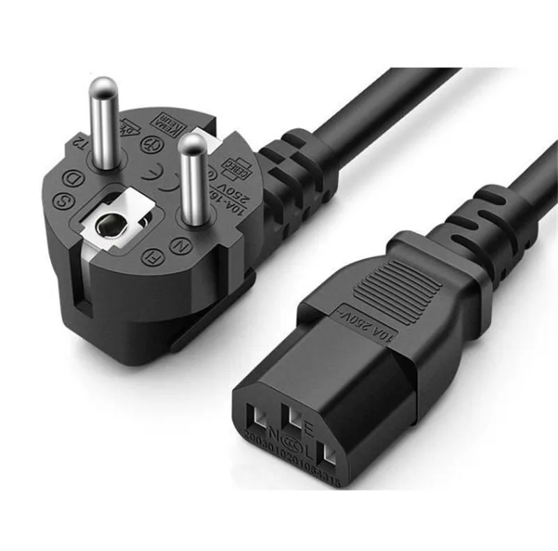 کابل برق سه پین منبع تغذیه کامپیوتر زبیون مدل POWER CORD طول 1.4 متر