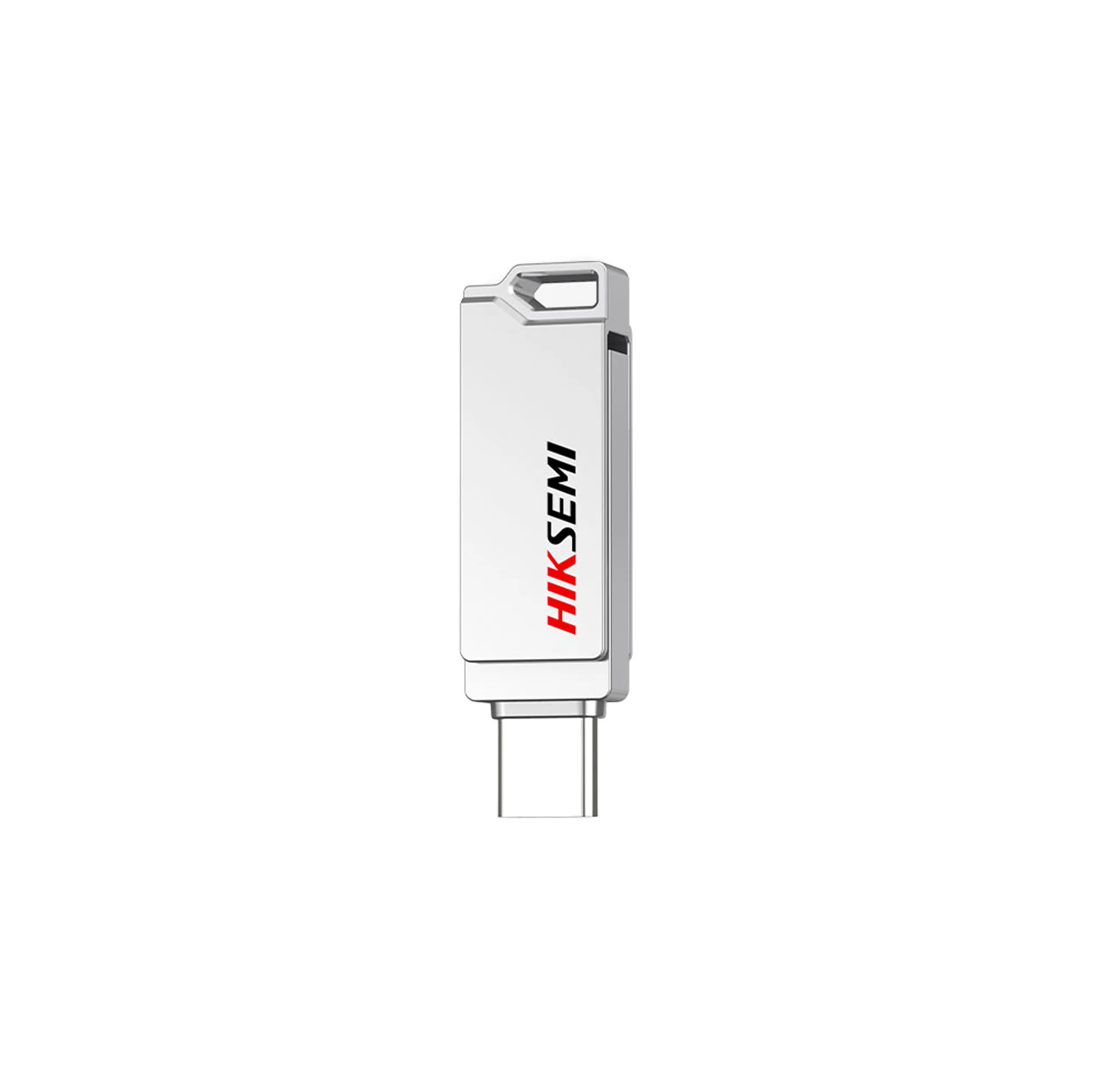 فلش مموری 64 گیگابایت هایک سمی مدل E327C SYNC USB3 با رابط USB و USB-C، سرعت خواندن تا 150 مگابایت بر ثانیه، سرعت نوشتن تا 45 مگابایت بر ثانیه و مقاومت در برابر آب