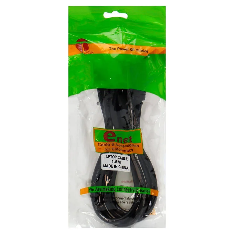 کابل برق سه پین آداپتور لپ تاپ اینت مدل Power Cable طول 1.5 متر