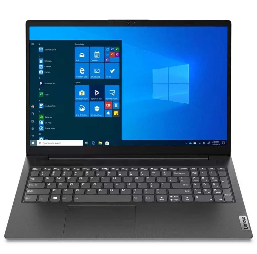 لپ‌تاپ لنوو مدل V15 G2 IJL با پردازنده Celeron N4500، رم DDR4 8GB با فرکانس 2933MHz، حافظه SSD با ظرفیت 256GB، نمایشگر 15.6 اینچ TN با وضوح Full HD، کاستوم شده