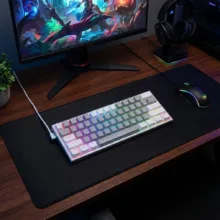کیبورد گیمینگ ردراگون مدل K617 FIZZ، سوییچ مکانیکال قرمز، Tenkeyless، نورپردازی RGB