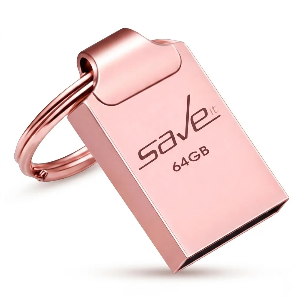 فلش مموری سیویت مدل SEGO ظرفیت 64 گیگابایت با رابط USB 2.0، بدنه فلزی، طراحی بند انگشتی با حلقه آویز، سازگار با گوشی، تبلت، لپ‌تاپ و تلویزیون، سرعت انتقال 30 مگابایت بر ثانیه