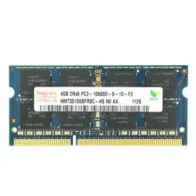 رم لپ‌تاپ DDR3 تک کاناله 4 گیگابایت 1333 مگاهرتز CL9 هاینیکس مدل PC3-10600s SO-DIMM با ولتاژ کاری 1.5 ولت