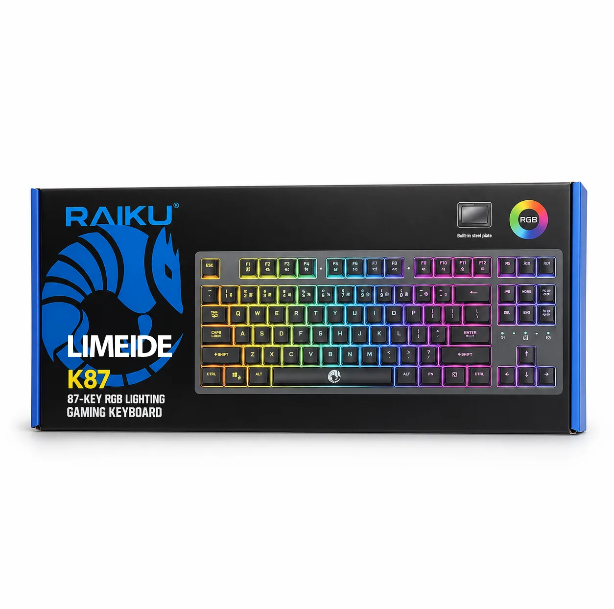 کیبورد گیمینگ لایماید مدل RAIKU-K87