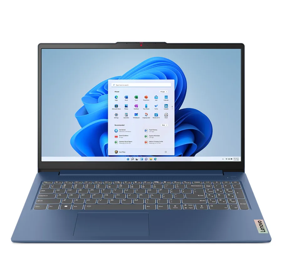 لپ تاپ 15.6 اینچی لنوو مدل Ideapad slim 3 15AMN8-R5 7520U-16GB LPDDR5 5500MHz-512GB SSD-FHD IPS