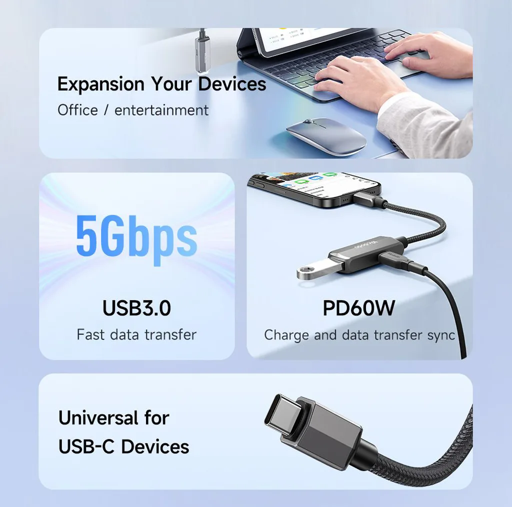 مبدل USB-C به USB مک دودو مدل CA-283