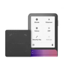 کیف پول سخت افزاری لجر مدل فلکس طرح Crimson Magenta به همراه کلید ریکاوری