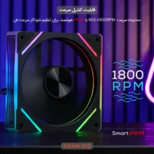 فن کیس تسکو مدل GFAN 110 Skadi Lumina