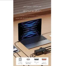 هاب 6 پورت USB-C و USB جووی مدل JC-128