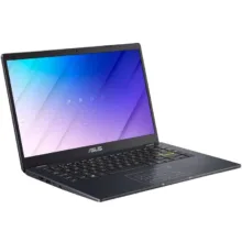 لپ‌تاپ ایسوس مدل Vivobook Go 14 E410KA-PM464 با پردازنده Pentium Silver N6000، رم DDR4 4GB با فرکانس 3200MHz، حافظه داخلی eMMC با ظرفیت 64GB، نمایشگر 14 اینچ TN با وضوح HD، دارای نامبرپد دیجیتال و سیستم‌عامل Windows 11