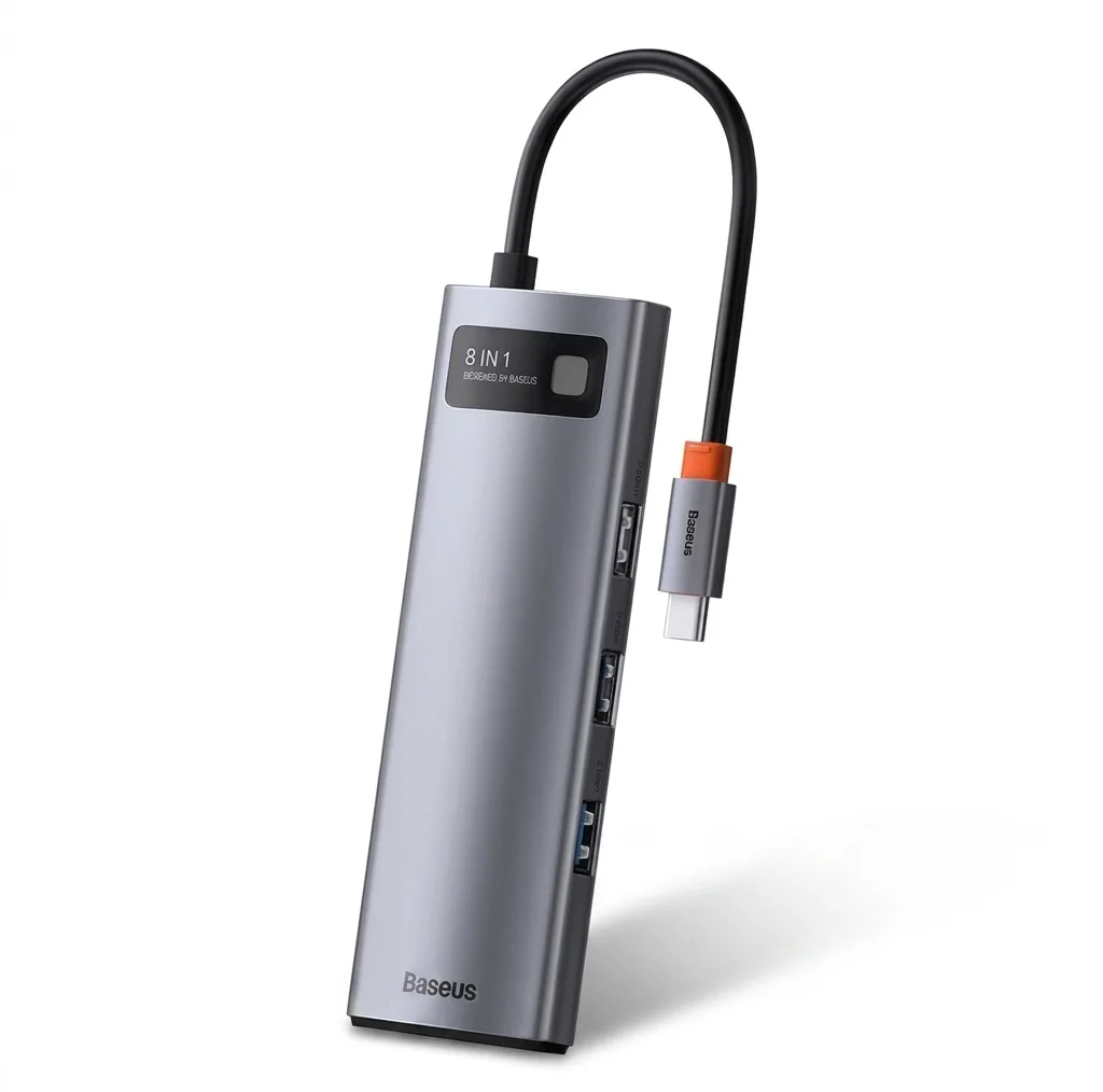 هاب 8 پورت USB-C باسئوس مدل CAHUB-CV0G