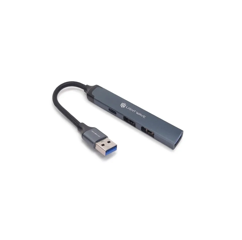هاب ۴ پورت USB لایت ویو مدل LW-HUB-A104