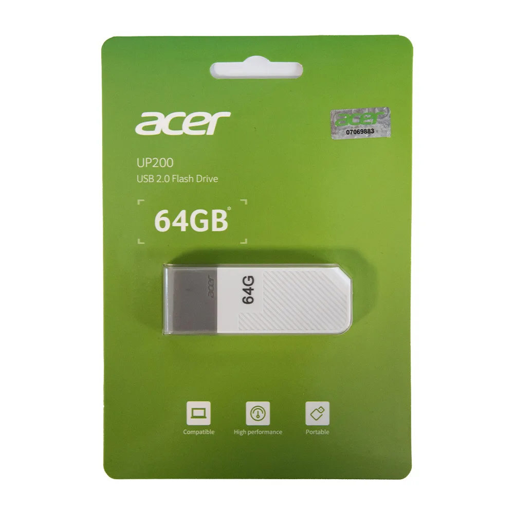 فلش مموری ایسر مدل UP200 ظرفیت 64 گیگابایت با رابط USB 2.0