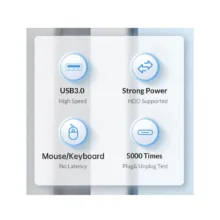 هاب 3 پورت USB-C اوریکو مدل PWC2U-C3