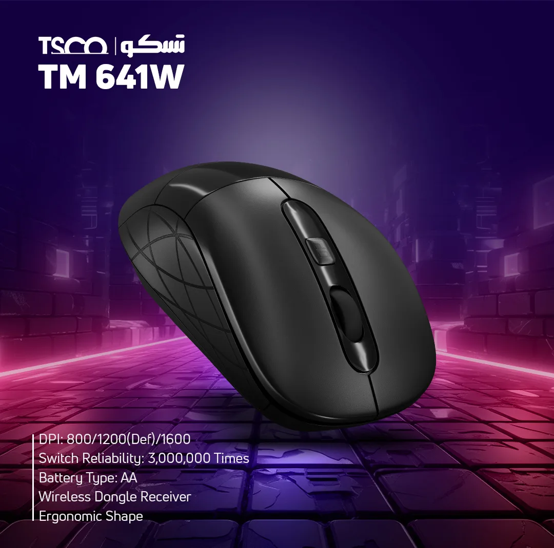 ماوس بی سیم تسکو مدل TM 641W