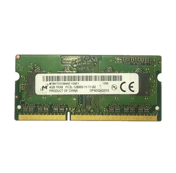 رم لپ تاپ DDR3L تک کاناله 1600 مگاهرتز میکرون مدل MT8K ظرفیت 4 گیگابایت