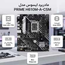 مادربرد ایسوس مدل PRIME H610M-A-CSM
