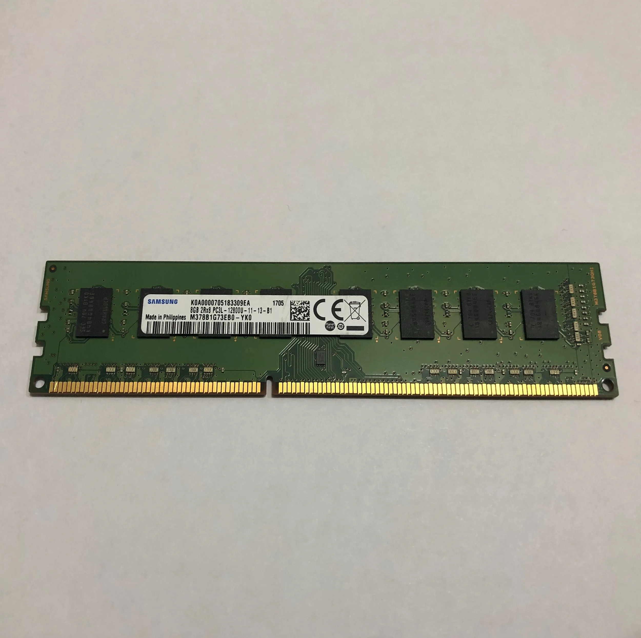 رم دسکتاپ DDR3L تک کاناله 1600 مگاهرتز CL11 سامسونگ مدل DIMM ظرفیت 8 گیگابایت