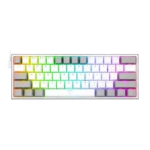 کیبورد مخصوص بازی ردراگون مدل FIZZ K617 WHITE/GREY