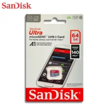 کارت حافظه microSDXC مدل Ultra کلاس 10 استاندارد UHS-I A1 سرعت 140MBps ظرفیت 64گیگابایت