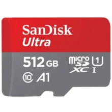 کارت حافظه microSDXC سن دیسک مدل Ultra A1 کلاس 10 استاندارد UHS-I سرعت 150MBps ظرفیت 512 گیگابایت