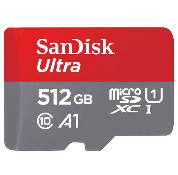 کارت حافظه microSDXC سن دیسک مدل Ultra A1 کلاس 10 استاندارد UHS-I سرعت 150MBps ظرفیت 512 گیگابایت