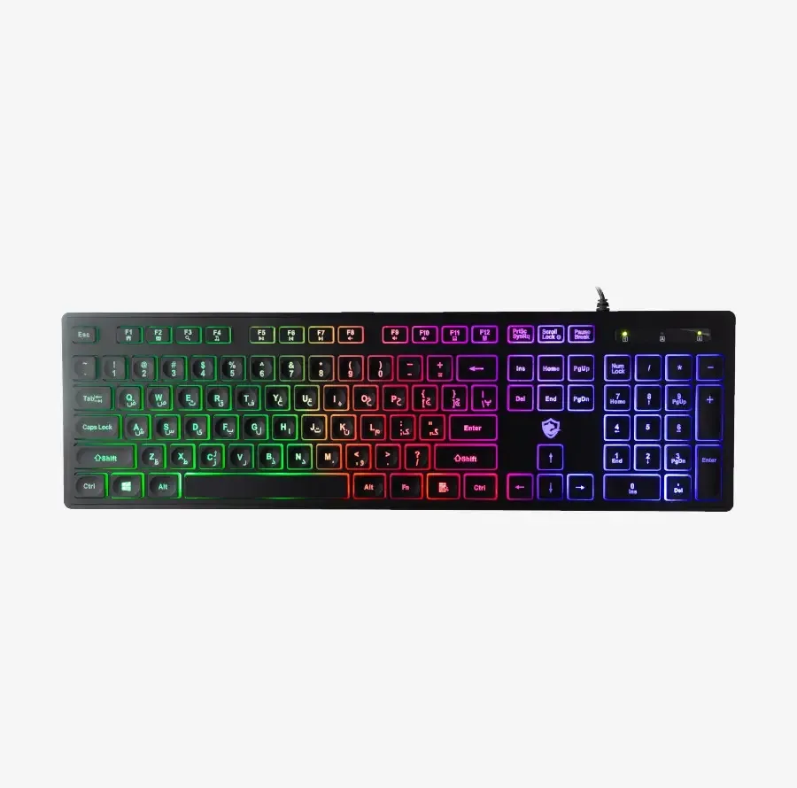 کیبورد گیمینگ بیاند مدل BGK-2010 سوئیچ ممبران، Full-Size، نورپردازی RGB