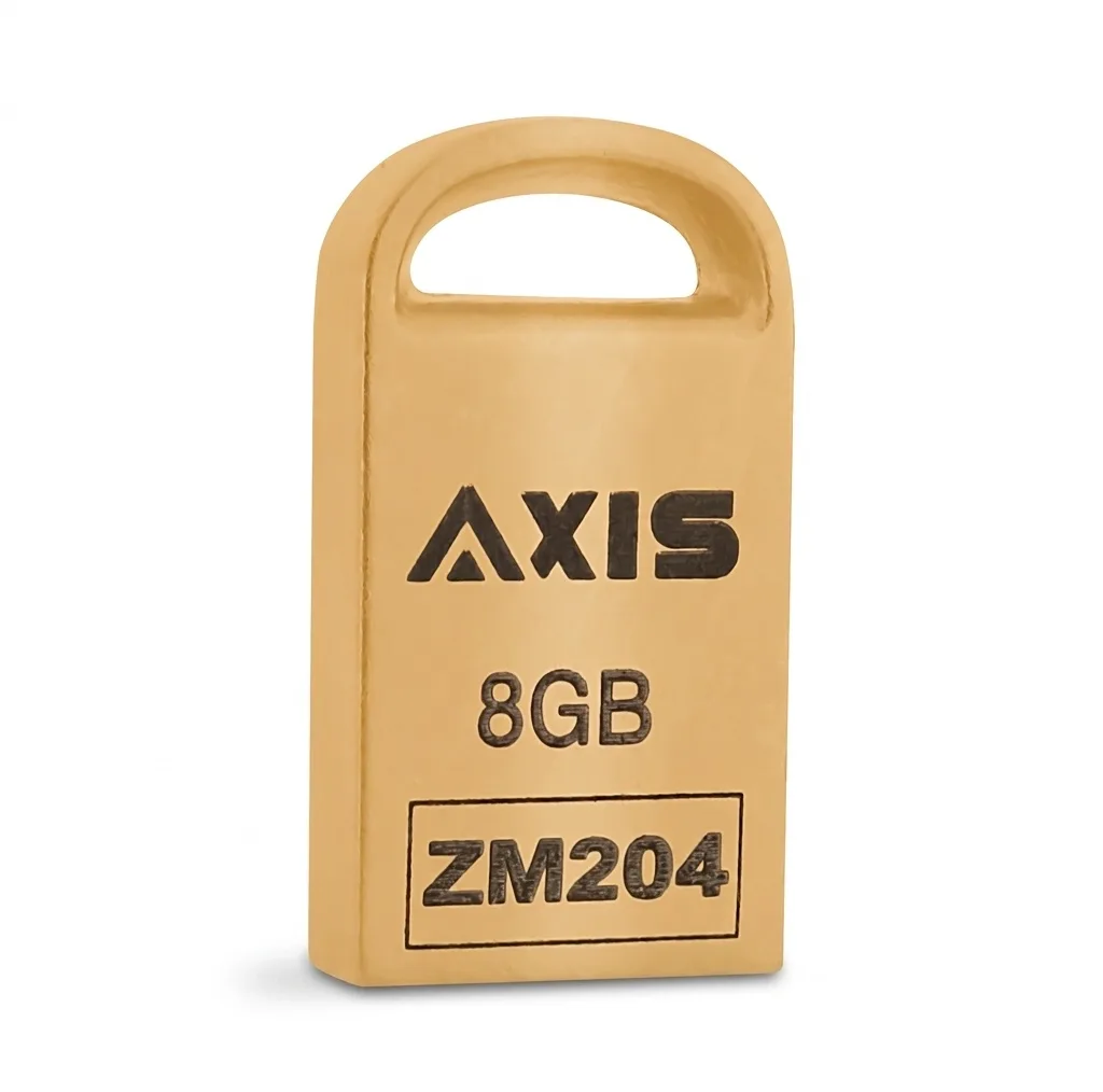 فلش مموری اکسیس مدل ZM204-8GB ظرفیت 8 گیگابایت با بدنه فلزی، مقاومت در برابر آب، ضربه، شوک، لرزش و گرد و غبار