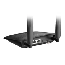 مودم 3G/4G خانگی تی پی-لینک مدل MR100 با قابلیت اتصال سیم‌کارت، پشتیبانی از 32 کاربر همزمان، سرعت دانلود 300 مگابیت و آپلود 150 مگابیت بر ثانیه، فرکانس 2.4 گیگاهرتز، امنیت پیشرفته و کنترل والدین